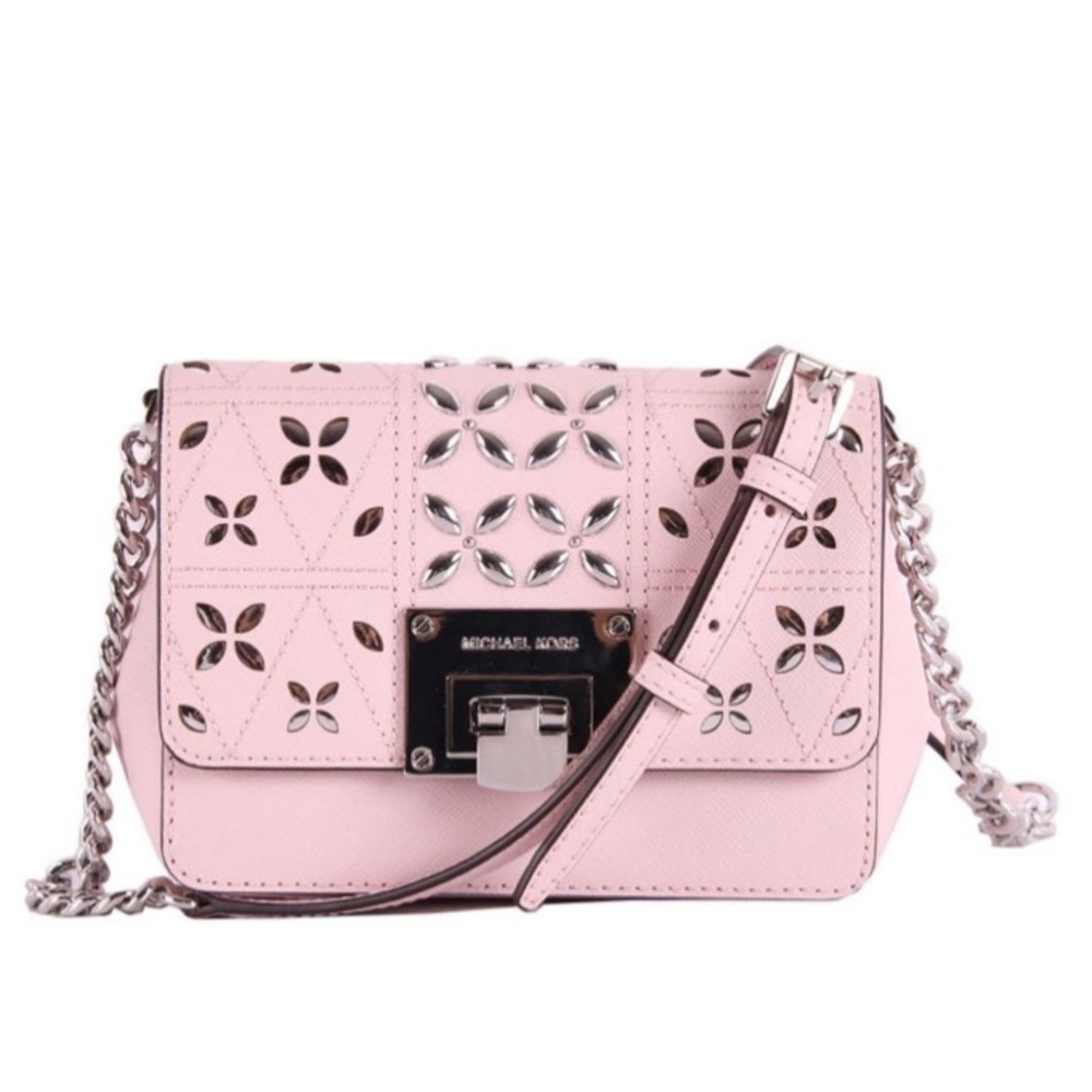 Michael Kors tina pink stud bag